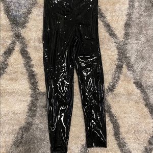 Leather pants high wasted